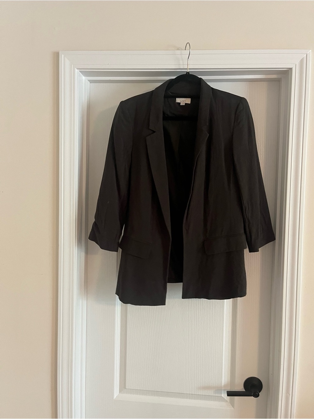 LOFT Olive Green Open-Front Casual Blazer Jacket